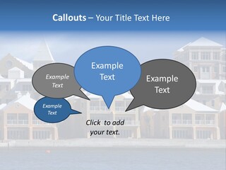 Bermudian Style Architecture In Condominiums Along The Waterfront In Hamilton. Bermuda. PowerPoint Template