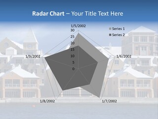 Bermudian Style Architecture In Condominiums Along The Waterfront In Hamilton. Bermuda. PowerPoint Template