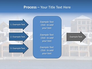 Bermudian Style Architecture In Condominiums Along The Waterfront In Hamilton. Bermuda. PowerPoint Template