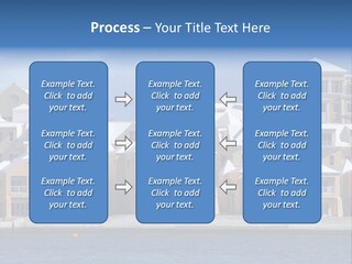 Bermudian Style Architecture In Condominiums Along The Waterfront In Hamilton. Bermuda. PowerPoint Template