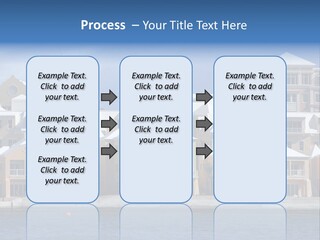 Bermudian Style Architecture In Condominiums Along The Waterfront In Hamilton. Bermuda. PowerPoint Template