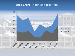Bermudian Style Architecture In Condominiums Along The Waterfront In Hamilton. Bermuda. PowerPoint Template