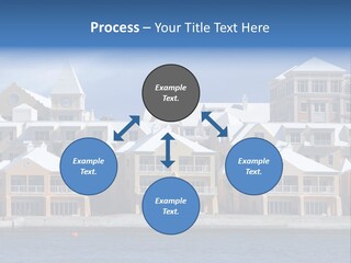 Bermudian Style Architecture In Condominiums Along The Waterfront In Hamilton. Bermuda. PowerPoint Template