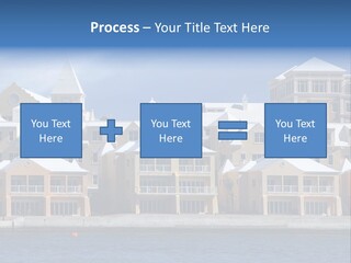 Bermudian Style Architecture In Condominiums Along The Waterfront In Hamilton. Bermuda. PowerPoint Template