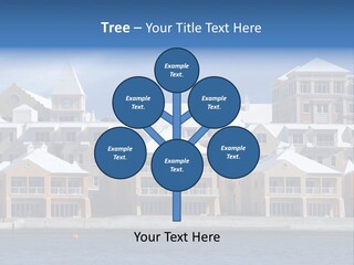 Bermudian Style Architecture In Condominiums Along The Waterfront In Hamilton. Bermuda. PowerPoint Template