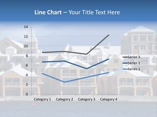 Bermudian Style Architecture In Condominiums Along The Waterfront In Hamilton. Bermuda. PowerPoint Template
