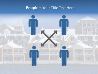 Bermudian Style Architecture In Condominiums Along The Waterfront In Hamilton. Bermuda. PowerPoint Template