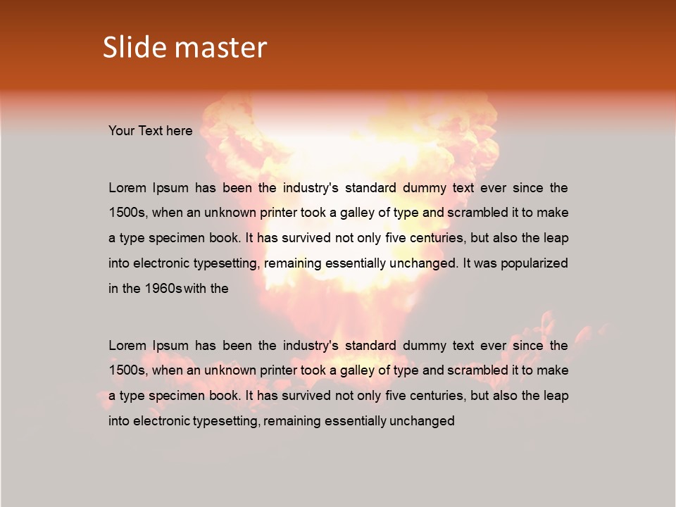 Nuclear Explosion PowerPoint Template