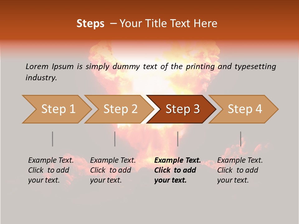Nuclear Explosion PowerPoint Template