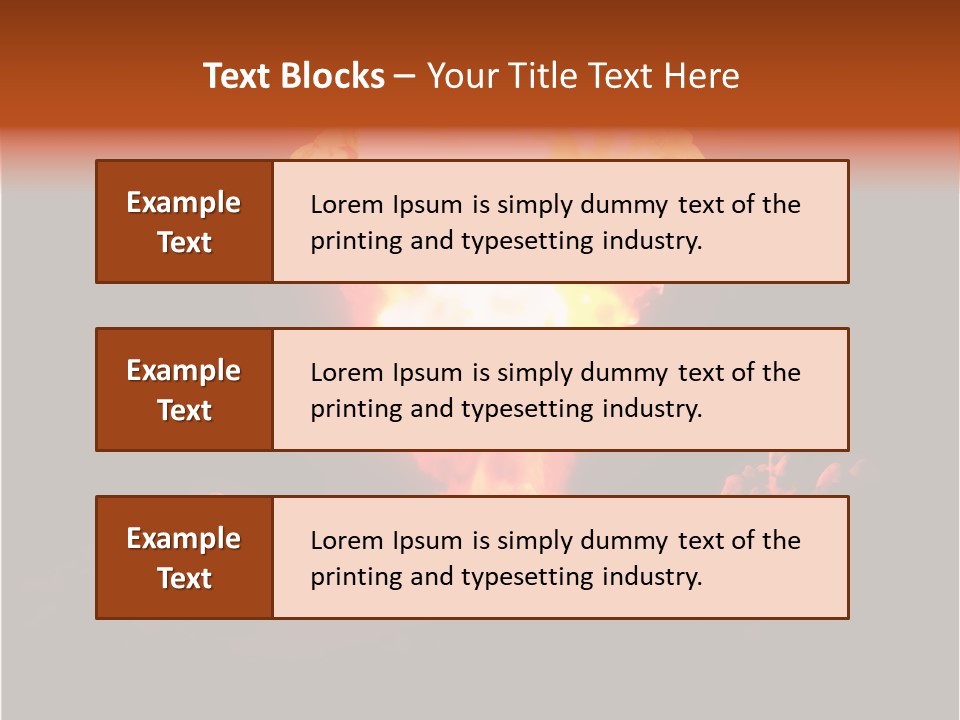 Nuclear Explosion PowerPoint Template