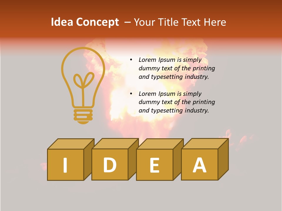 Nuclear Explosion PowerPoint Template