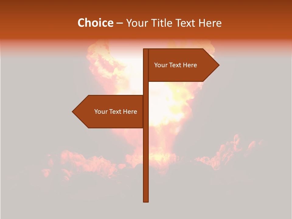 Nuclear Explosion PowerPoint Template