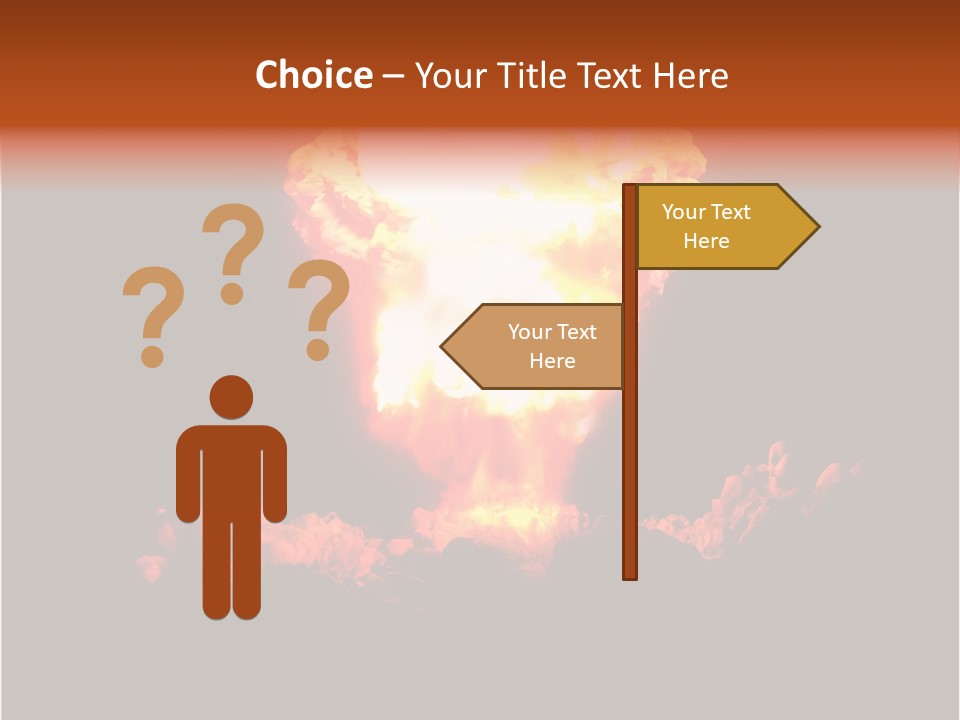 Nuclear Explosion PowerPoint Template