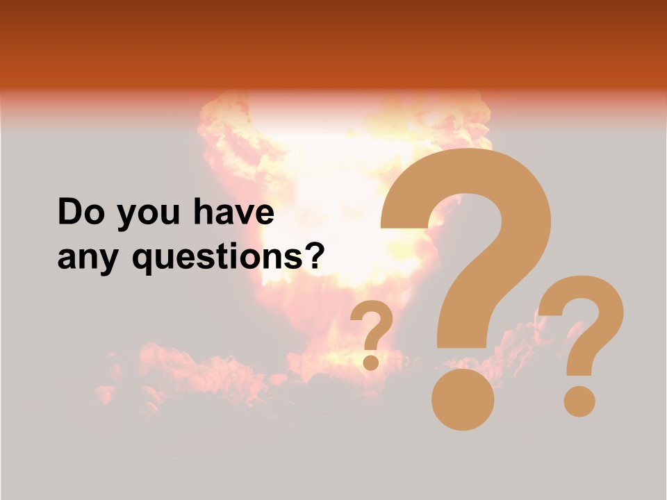 Nuclear Explosion PowerPoint Template