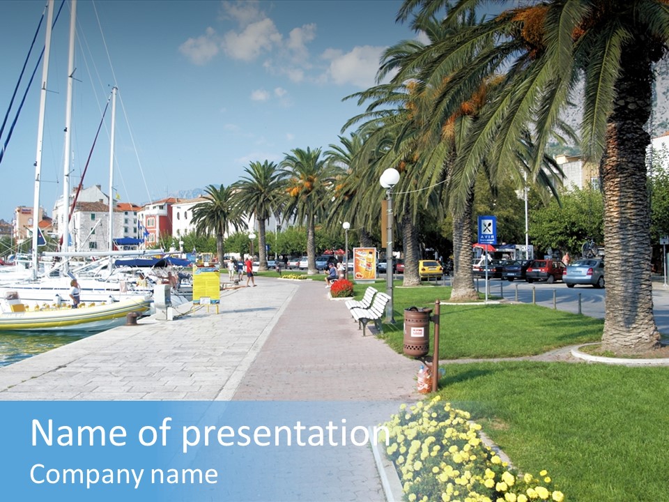 Makarska, Croatia PowerPoint Template