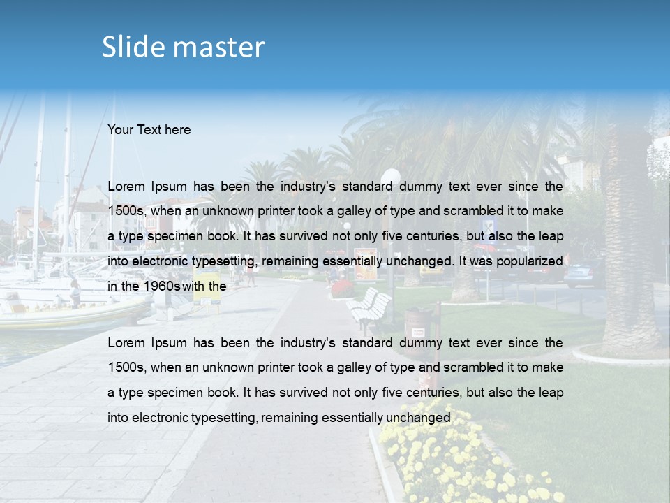 Makarska, Croatia PowerPoint Template