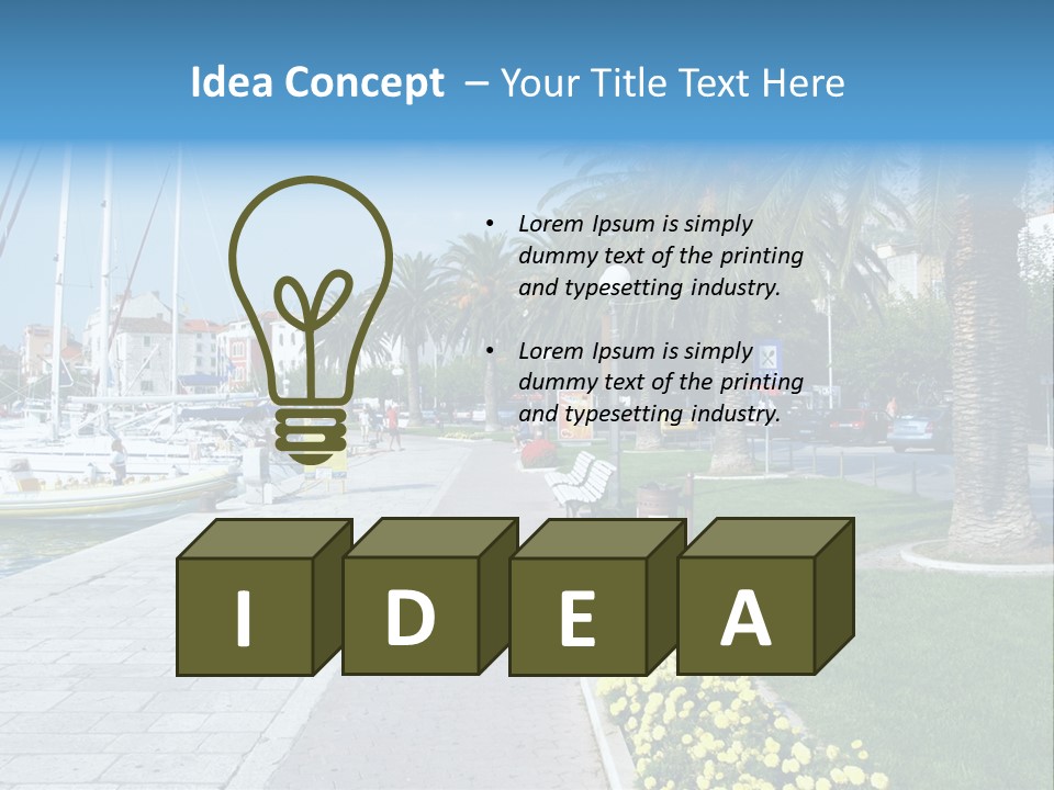 Makarska, Croatia PowerPoint Template