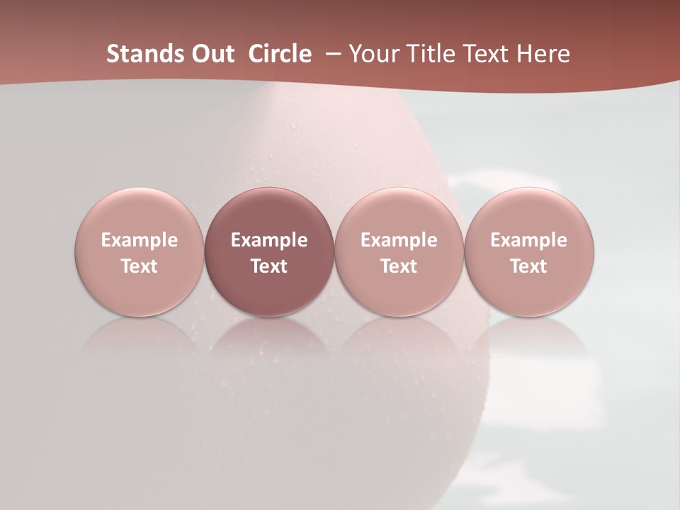 Pregnant Woman In A Pool PowerPoint Template