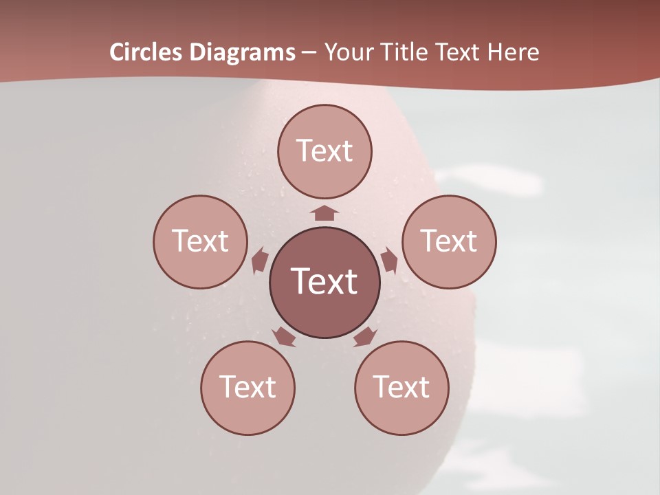 Pregnant Woman In A Pool PowerPoint Template