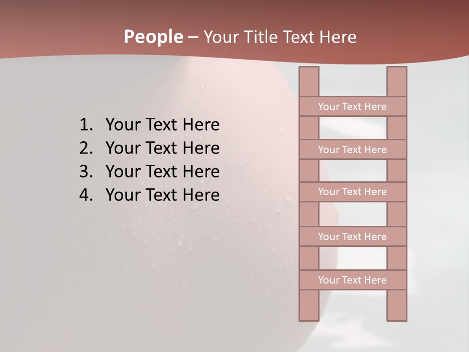 Pregnant Woman In A Pool PowerPoint Template