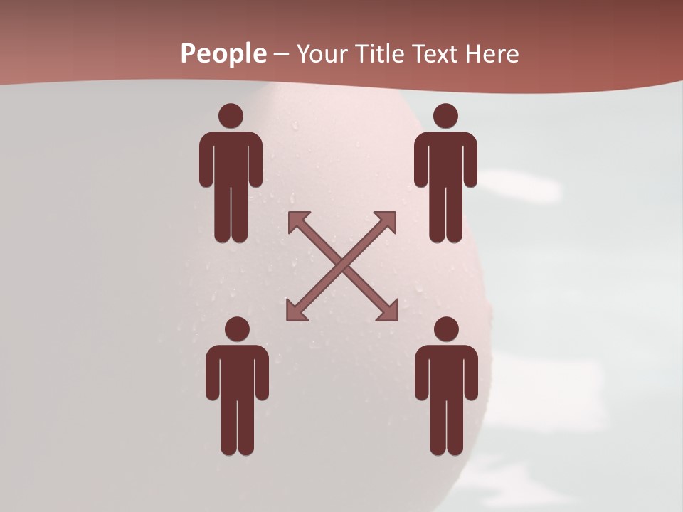 Pregnant Woman In A Pool PowerPoint Template