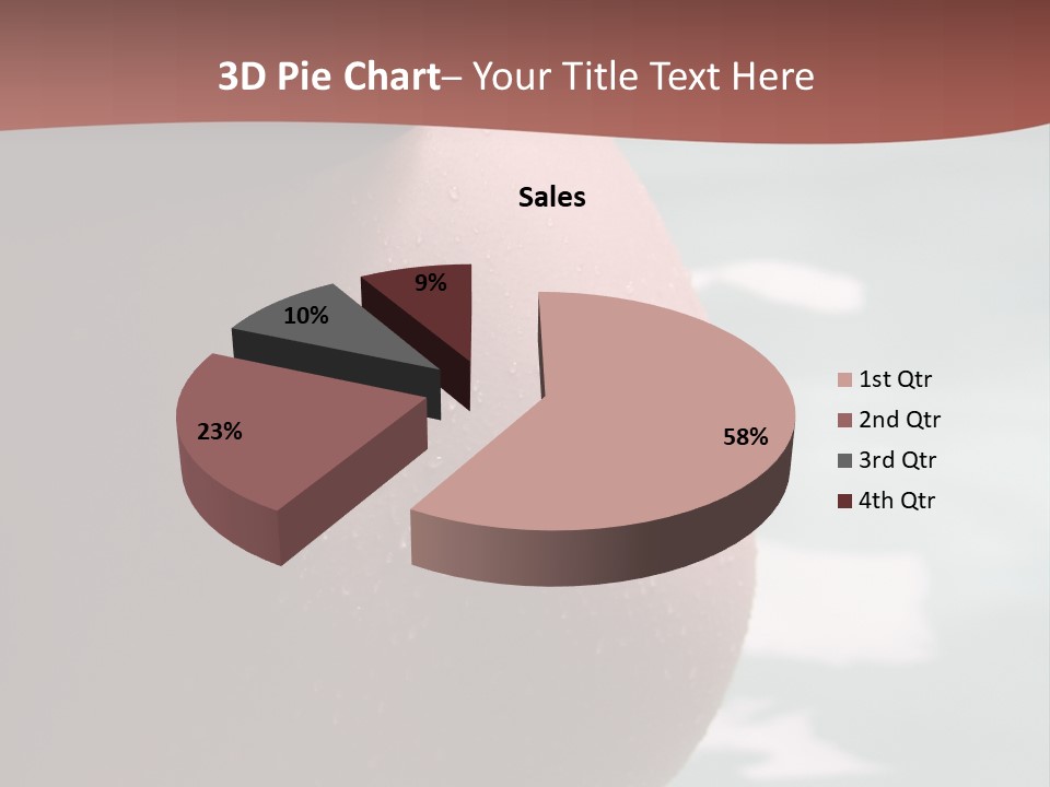 Pregnant Woman In A Pool PowerPoint Template