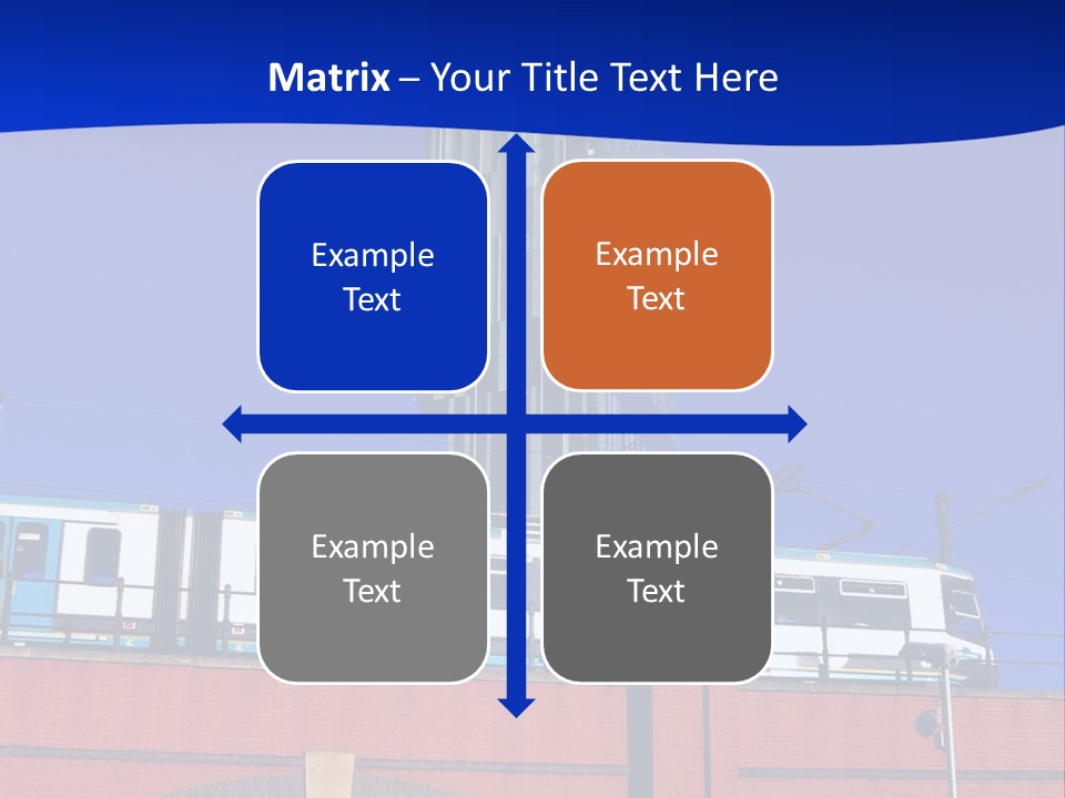 Tram In Manchester, Uk PowerPoint Template