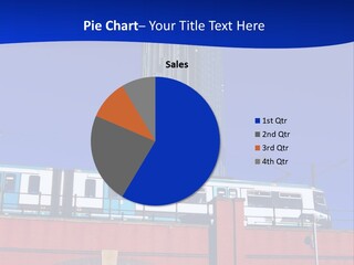 Tram In Manchester, Uk PowerPoint Template