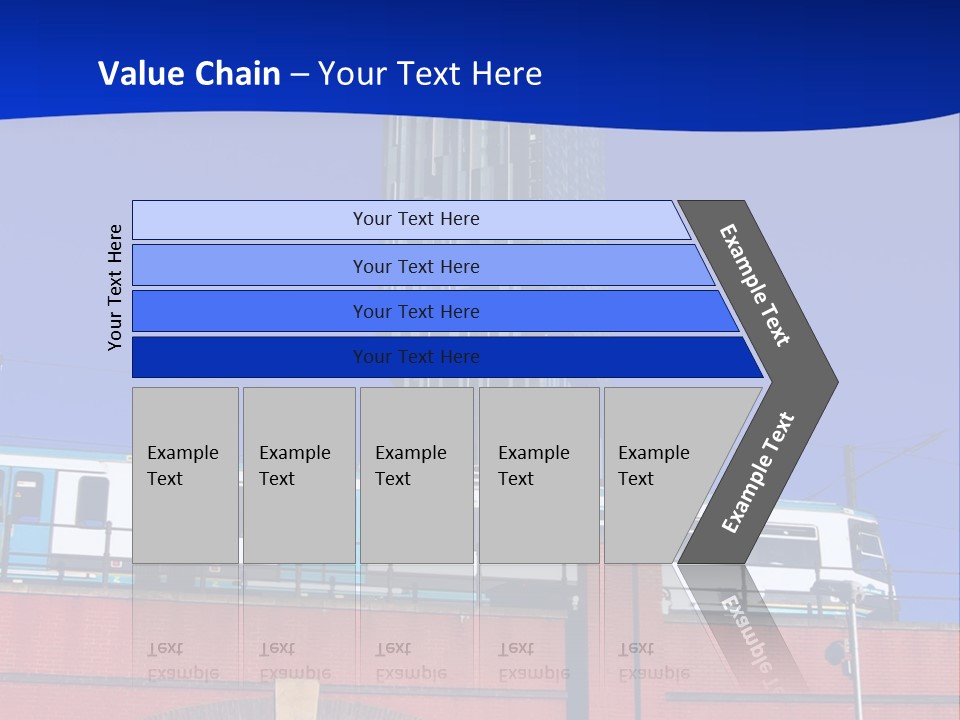Tram In Manchester, Uk PowerPoint Template