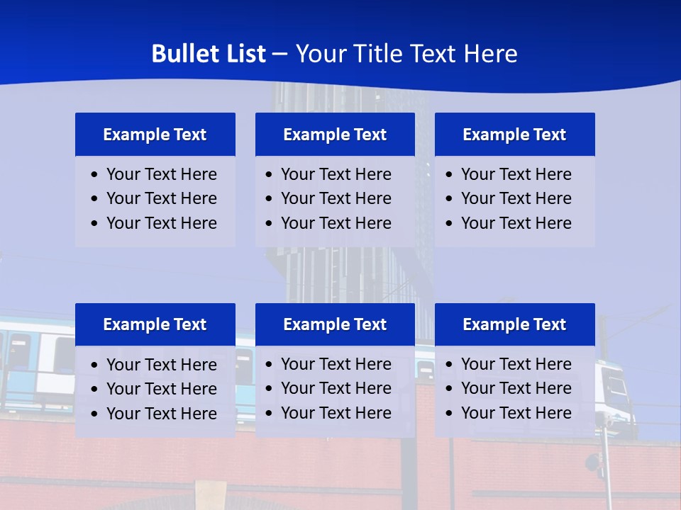 Tram In Manchester, Uk PowerPoint Template