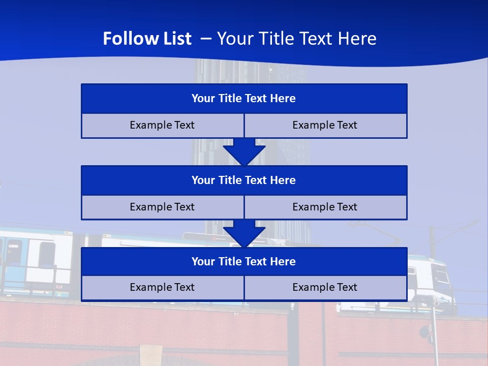 Tram In Manchester, Uk PowerPoint Template