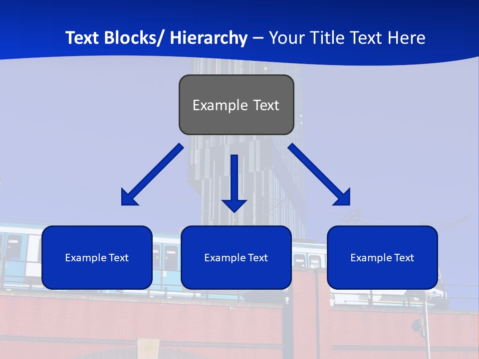 Tram In Manchester, Uk PowerPoint Template