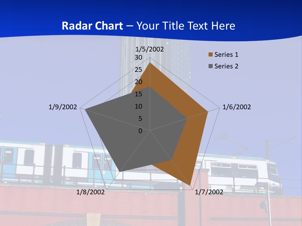 Tram In Manchester, Uk PowerPoint Template