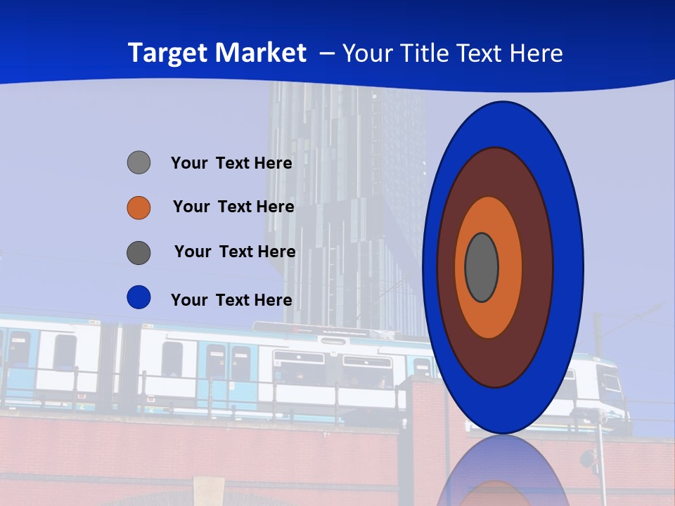 Tram In Manchester, Uk PowerPoint Template