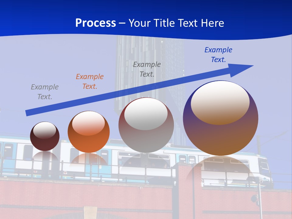Tram In Manchester, Uk PowerPoint Template