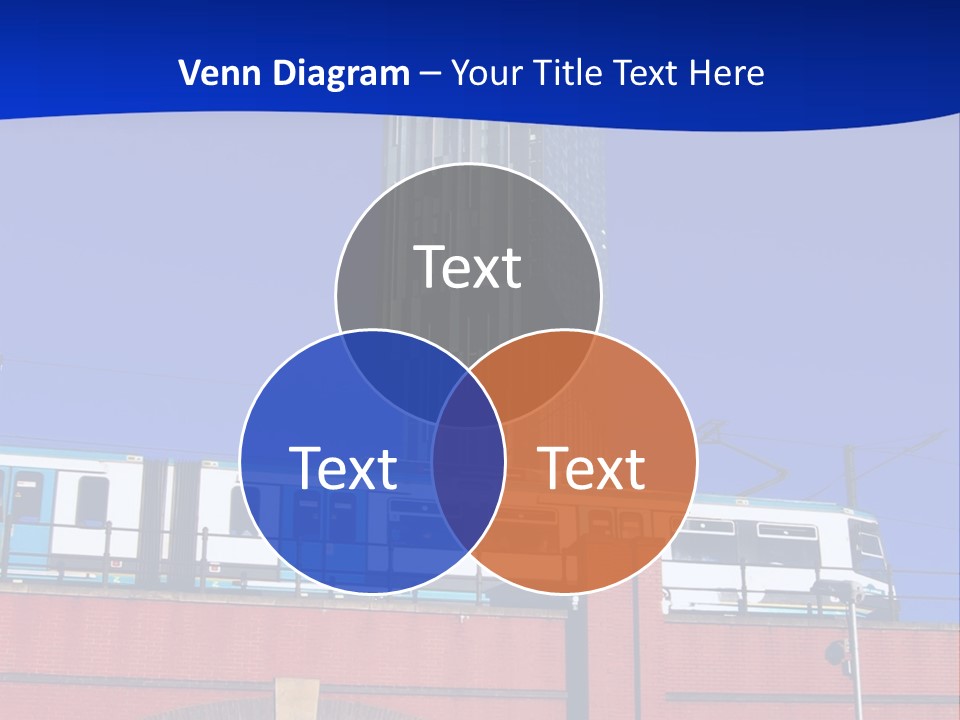 Tram In Manchester, Uk PowerPoint Template