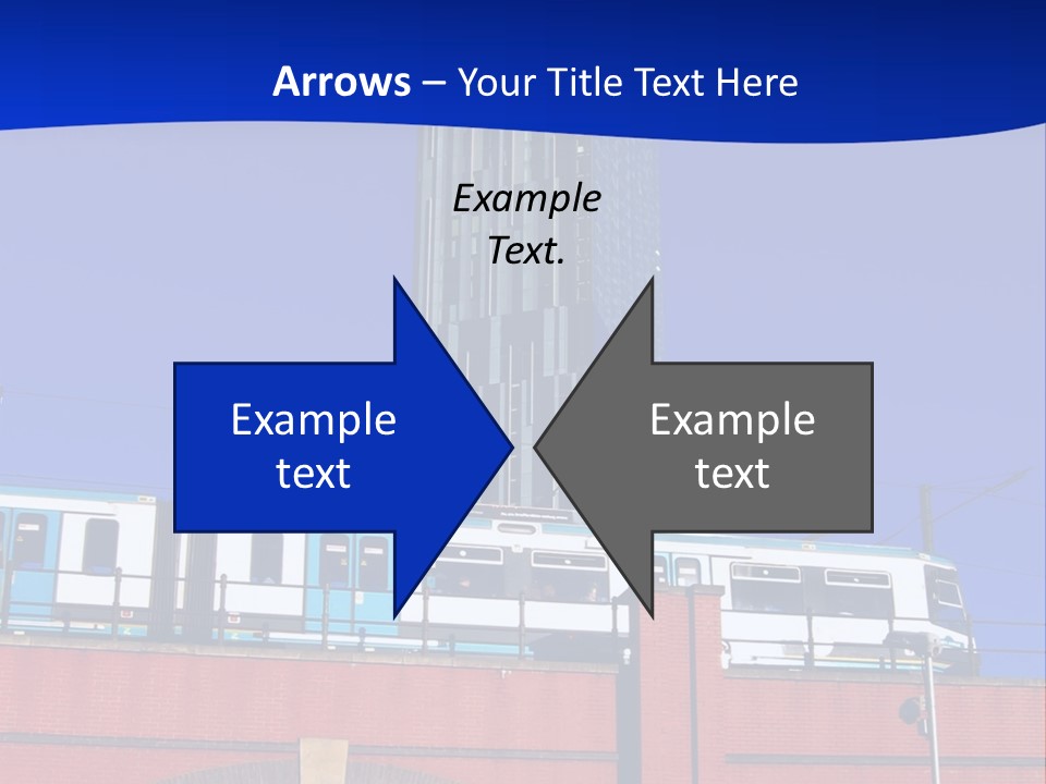 Tram In Manchester, Uk PowerPoint Template