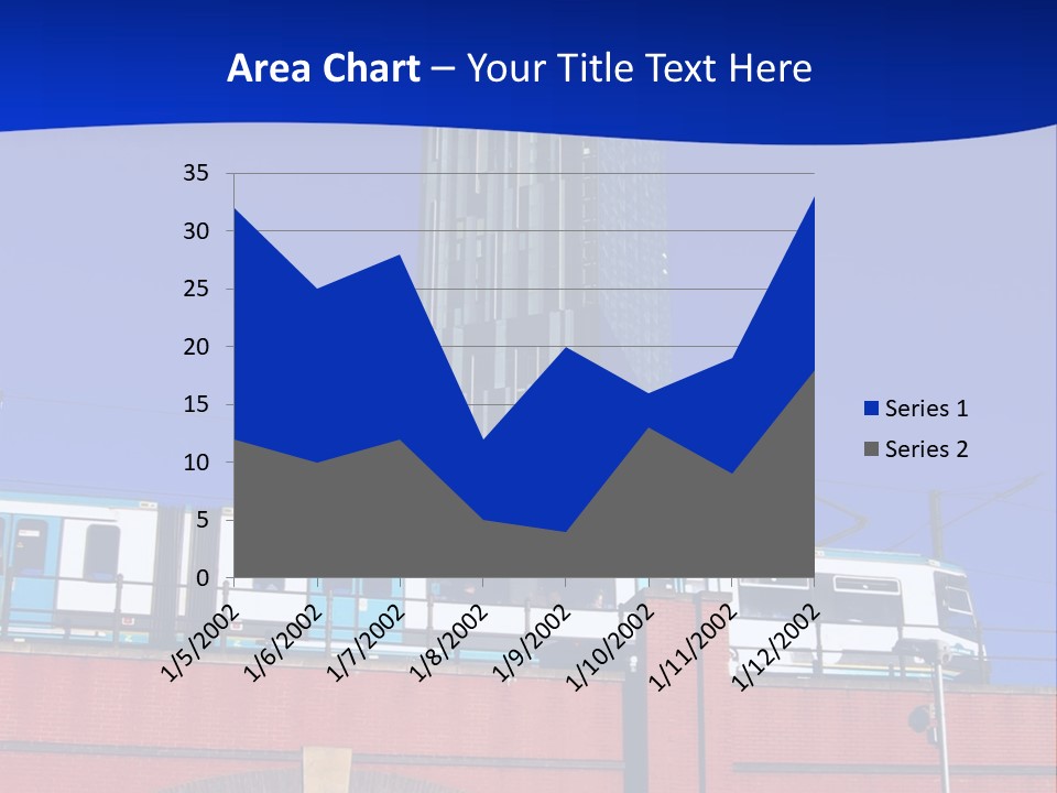 Tram In Manchester, Uk PowerPoint Template