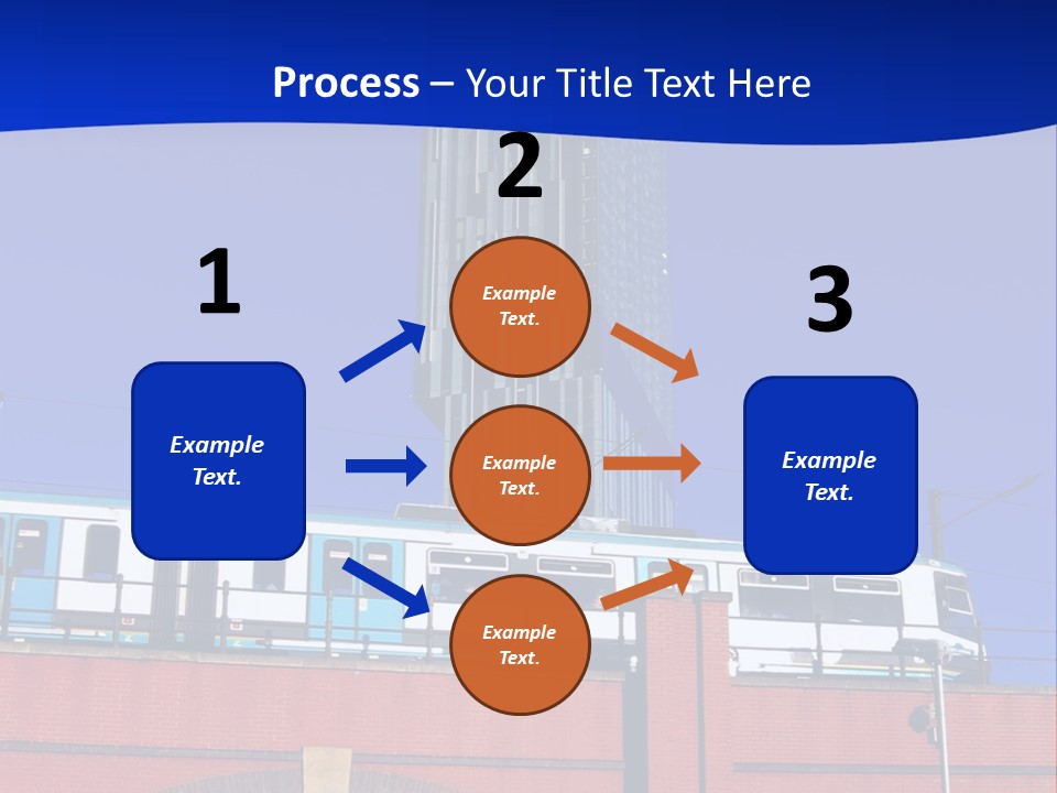 Tram In Manchester, Uk PowerPoint Template
