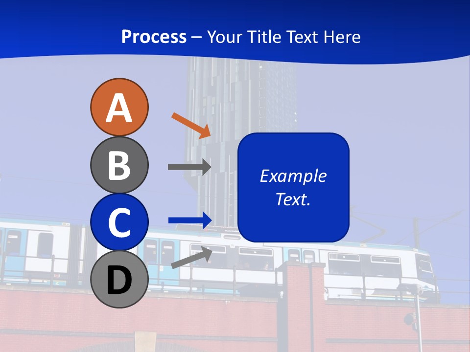 Tram In Manchester, Uk PowerPoint Template