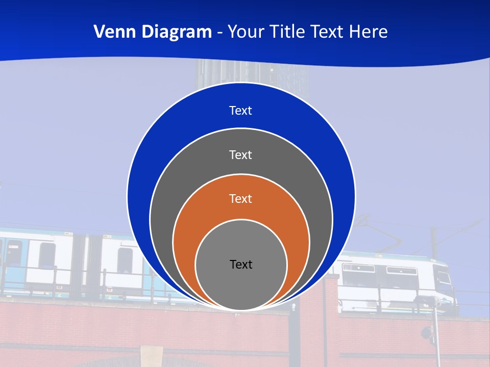 Tram In Manchester, Uk PowerPoint Template