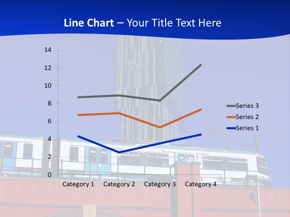 Tram In Manchester, Uk PowerPoint Template