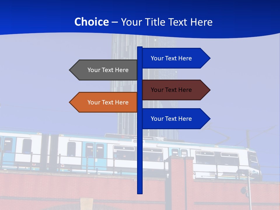 Tram In Manchester, Uk PowerPoint Template
