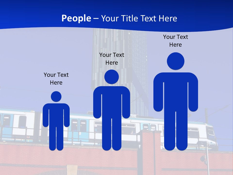 Tram In Manchester, Uk PowerPoint Template