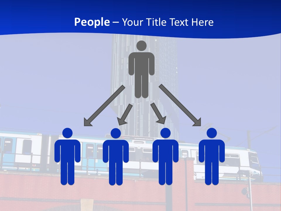 Tram In Manchester, Uk PowerPoint Template