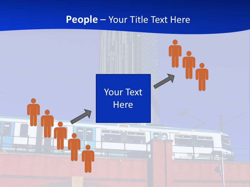 Tram In Manchester, Uk PowerPoint Template