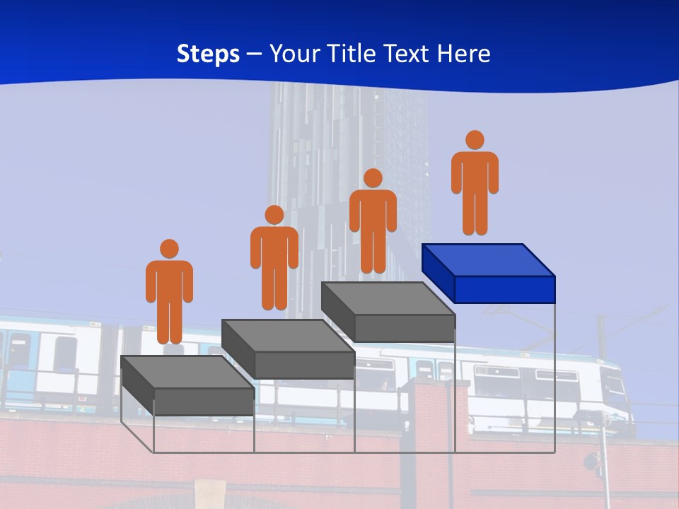 Tram In Manchester, Uk PowerPoint Template