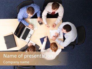 Building Strategy - Business People Meeting PowerPoint Template