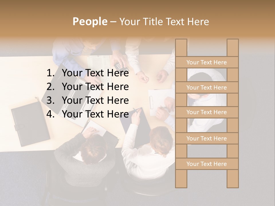 Building Strategy - Business People Meeting PowerPoint Template