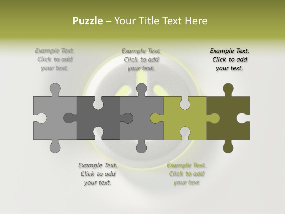 A Power Button With A Green Glow On It PowerPoint Template